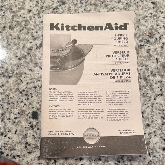 KitchenAid Pouring Shield - Black - Picture 3 of 5